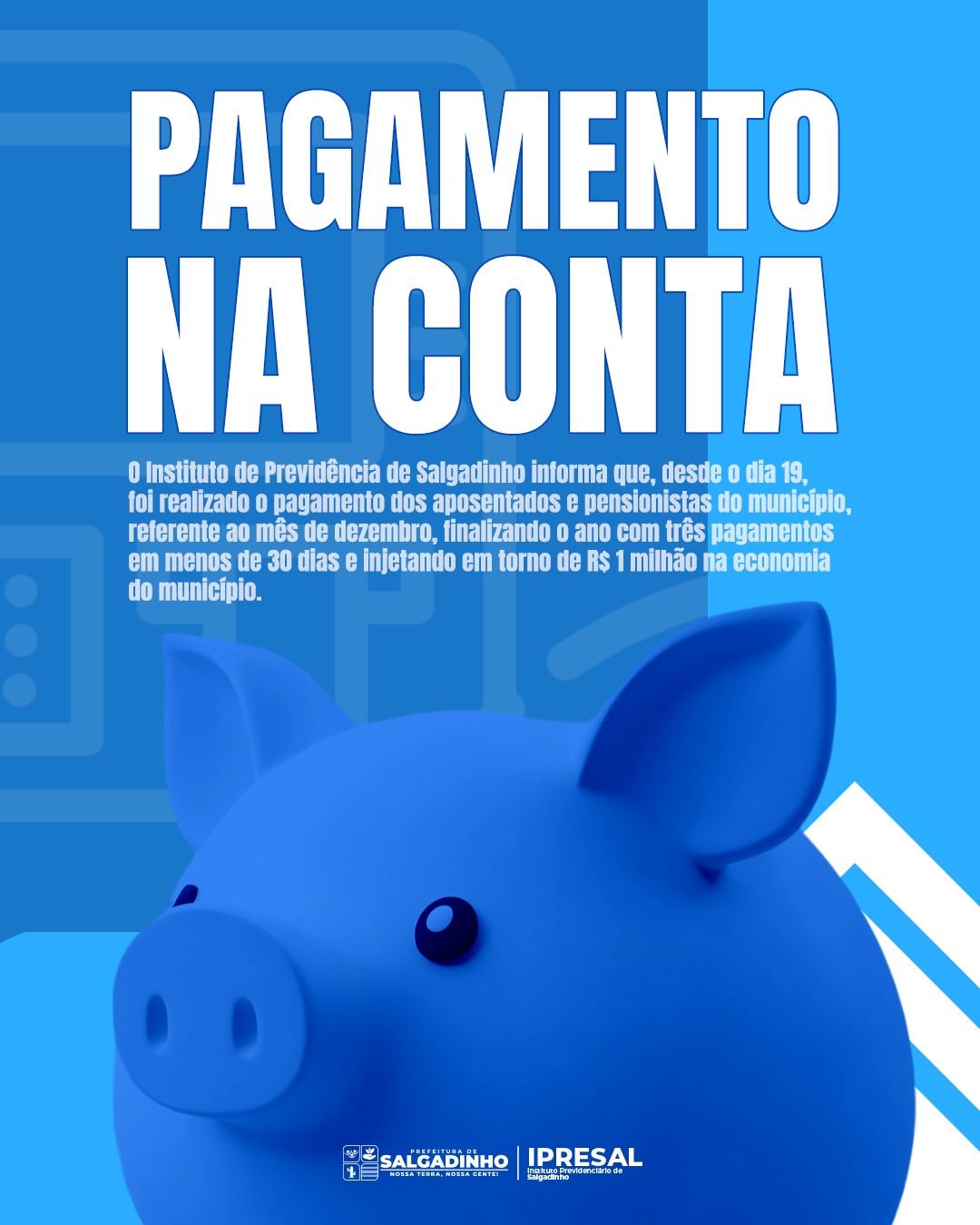 pagamento na conta